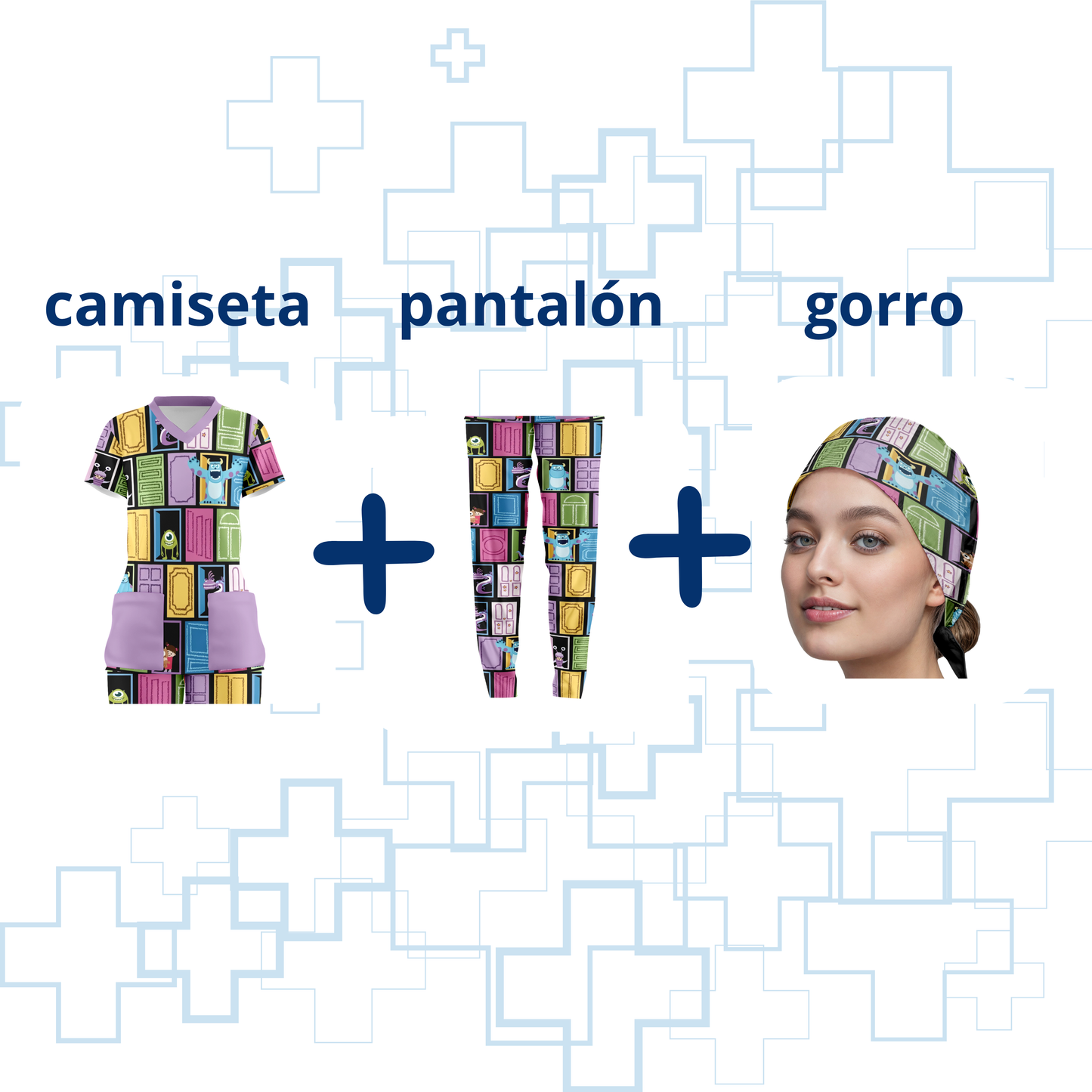 Kit perritos navideños/dama 3 pzas