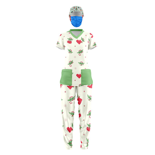 Kit baby yoda navideño/dama  3 pzas