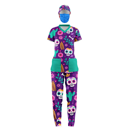 Kit dia de muertos 1/dama  3 pzas