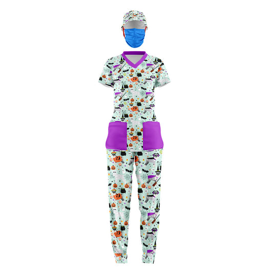 Kit perritos halloween/dama  3 pzas