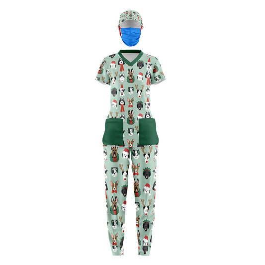 Kit perritos navideños/dama  3 pzas