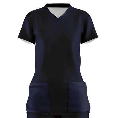 color liso azul marino /dama