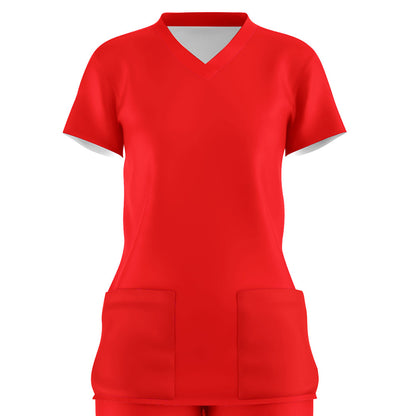 color liso rojo/dama