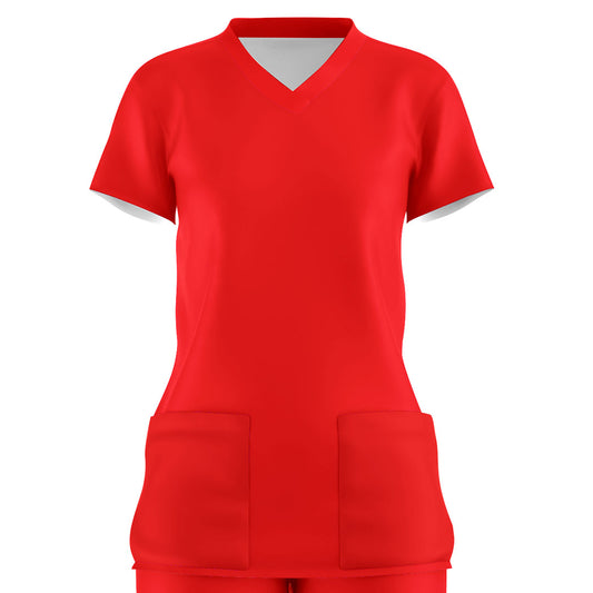 color liso rojo/dama