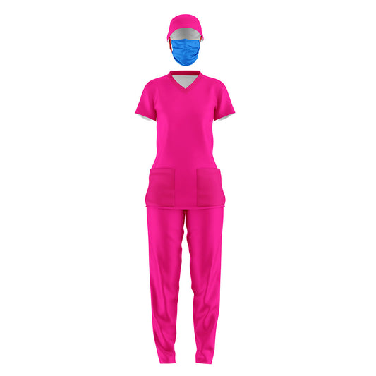 color lisorosa fucsia /dama 3 pzas